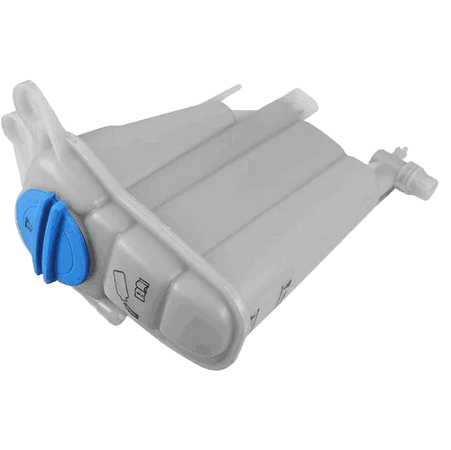 Audi expansion tank and coolant hose connections