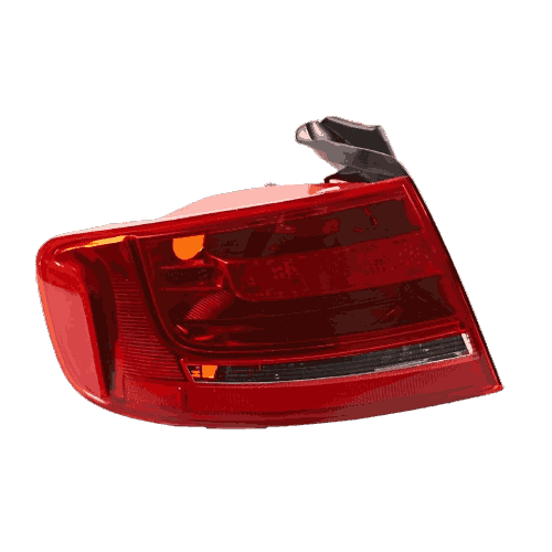 Audi brake lamp assembly inspected before replacement