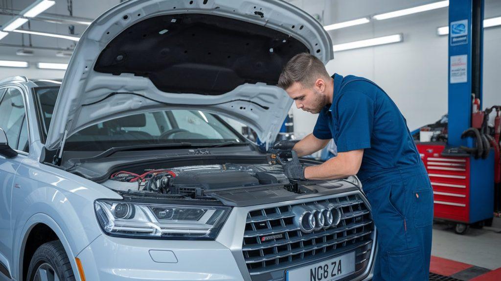 Audi AC not cooling diagnosis in Dubai