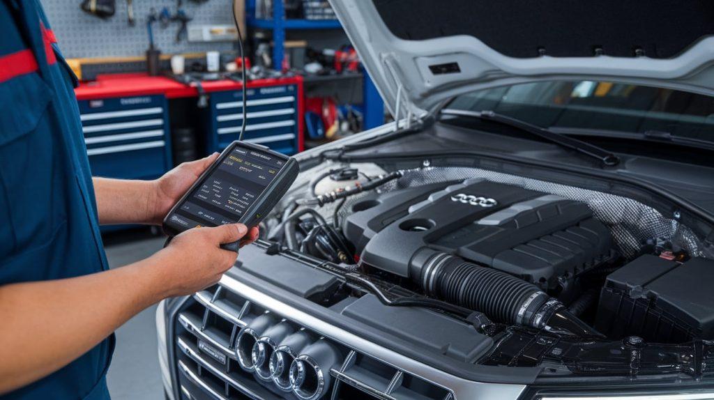 Audi engine problems diagnosis in Dubai