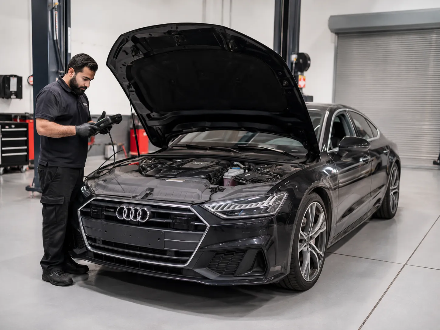 Audi A7 maintenance findings and quotation review in Dubai