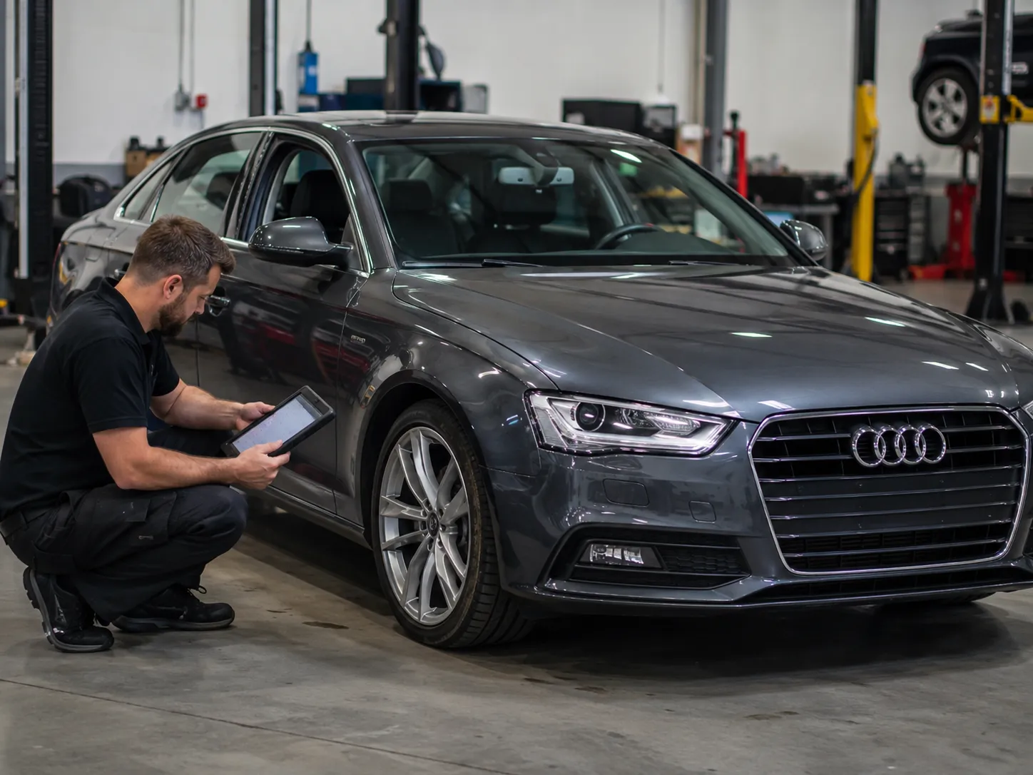 Audi active steering fault diagnosis in Dubai