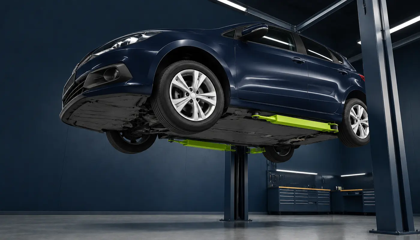 Used Audi A1 underbody inspection before purchase