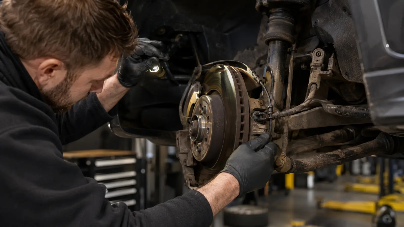 Audi brake and ABS warning inspection after repair