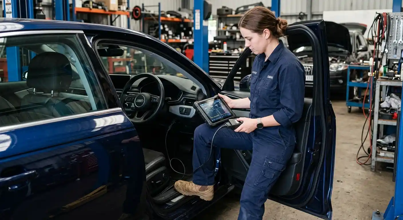 Audi diagnostic tool used for S and RS model repair assessment