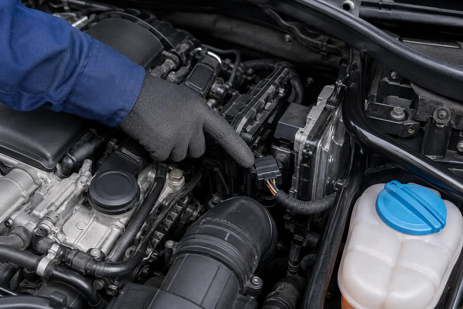Identifying an Audi electrical connector before circuit testing