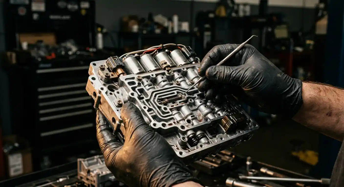 Audi A6 allroad gearbox service and transmission inspection