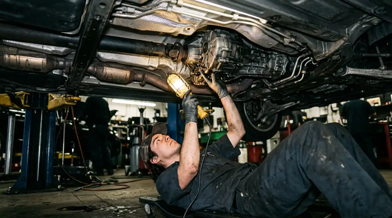Audi Q7 quattro transfer case and driveline inspection