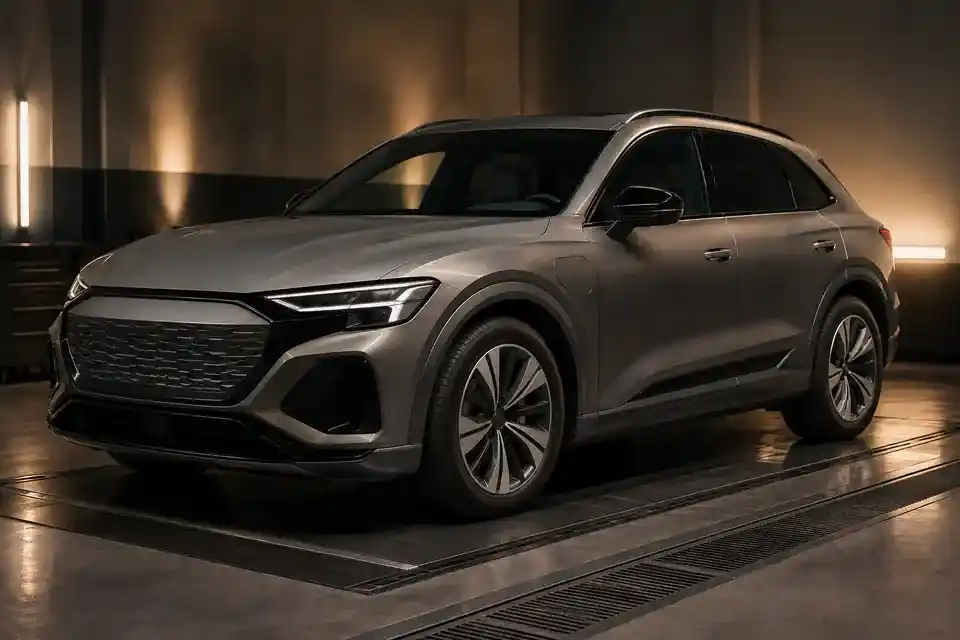 Audi Q8 e-tron vehicle identity inspection before diagnosis