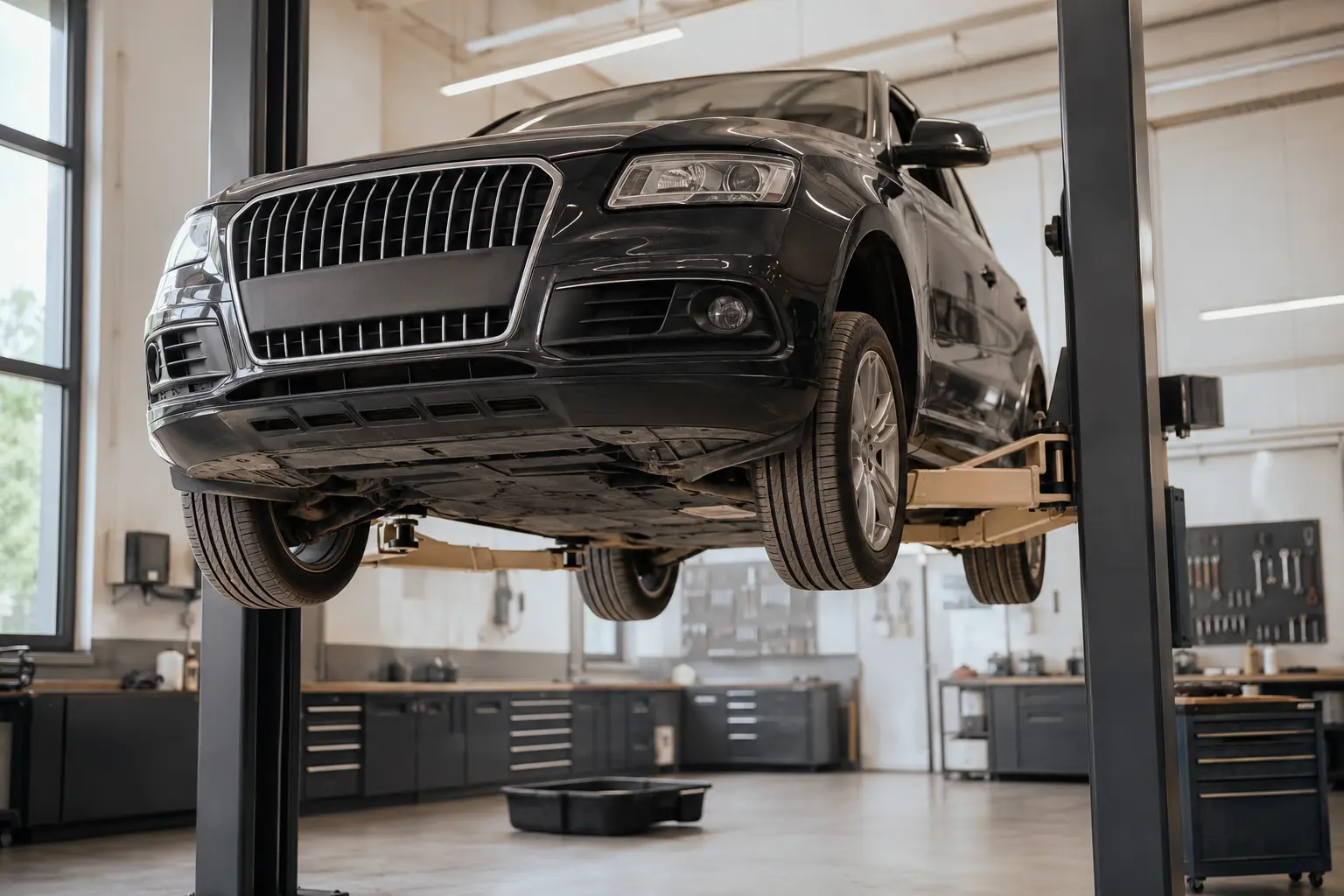 Audi workshop access affecting repair labor scope