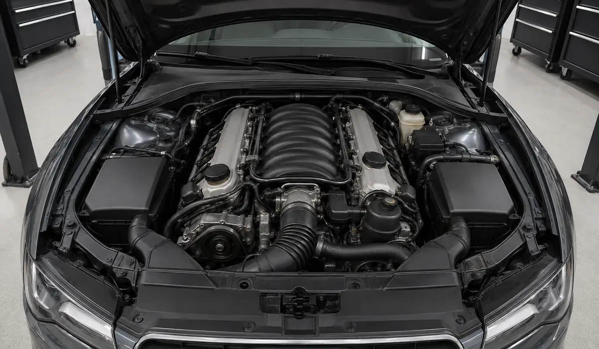Audi RS5 earlier V8 engine configuration inspection
