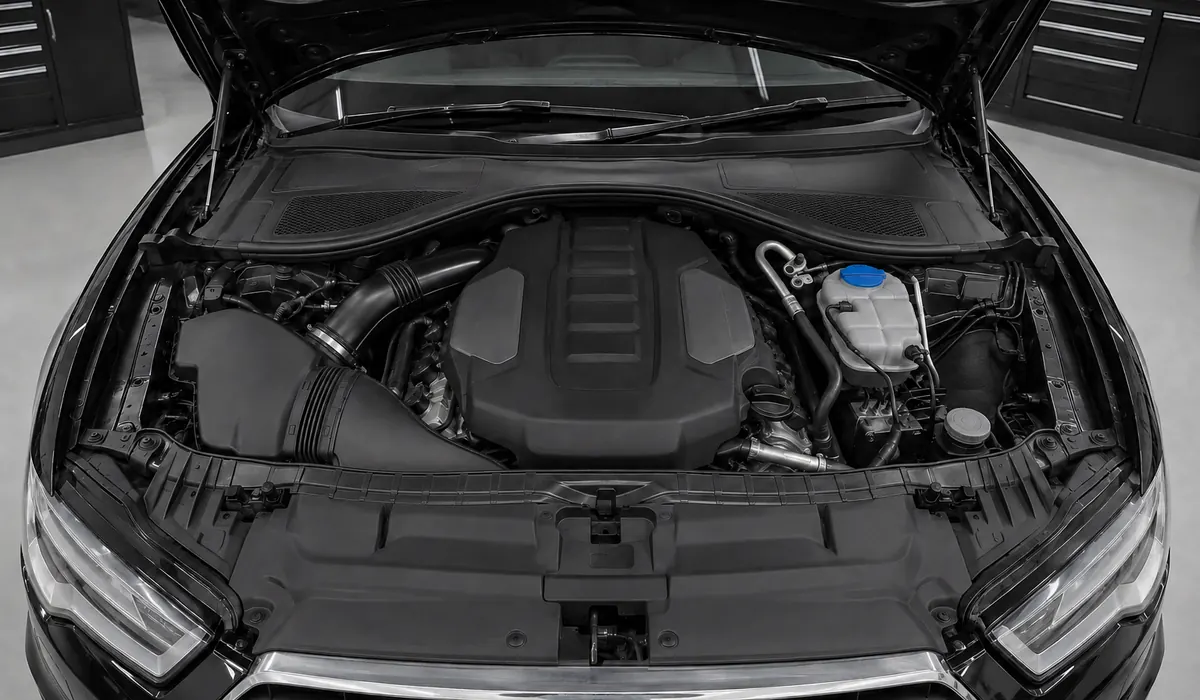 Audi S6 engine configuration identified before repair testing