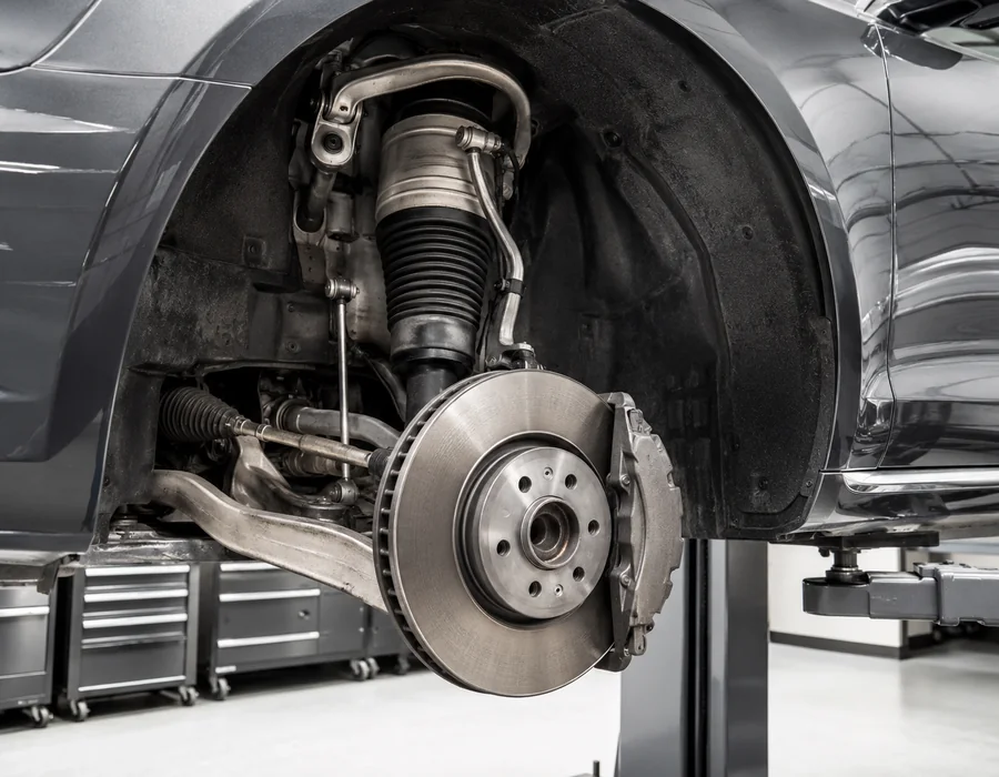 Audi S8 air suspension and brake inspection for diagnostic priorities