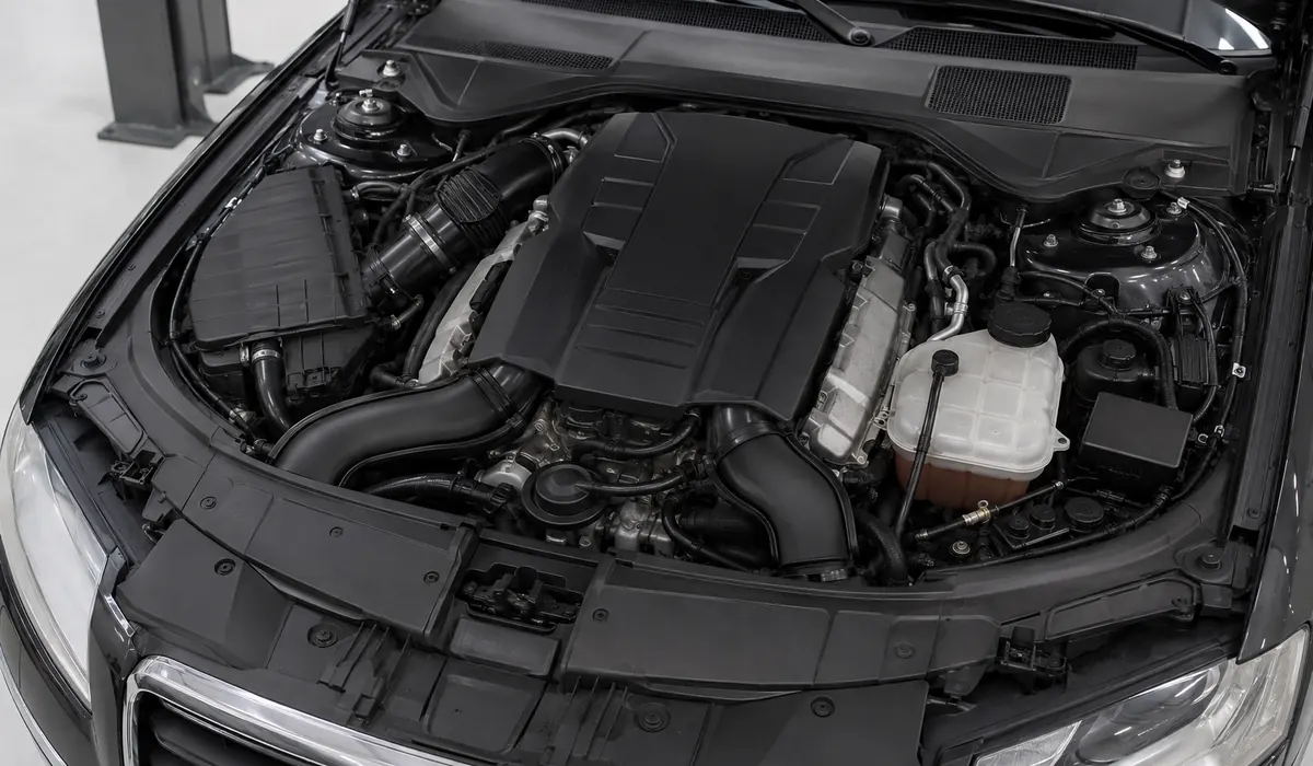 Audi S8 installed engine and vehicle configuration inspection