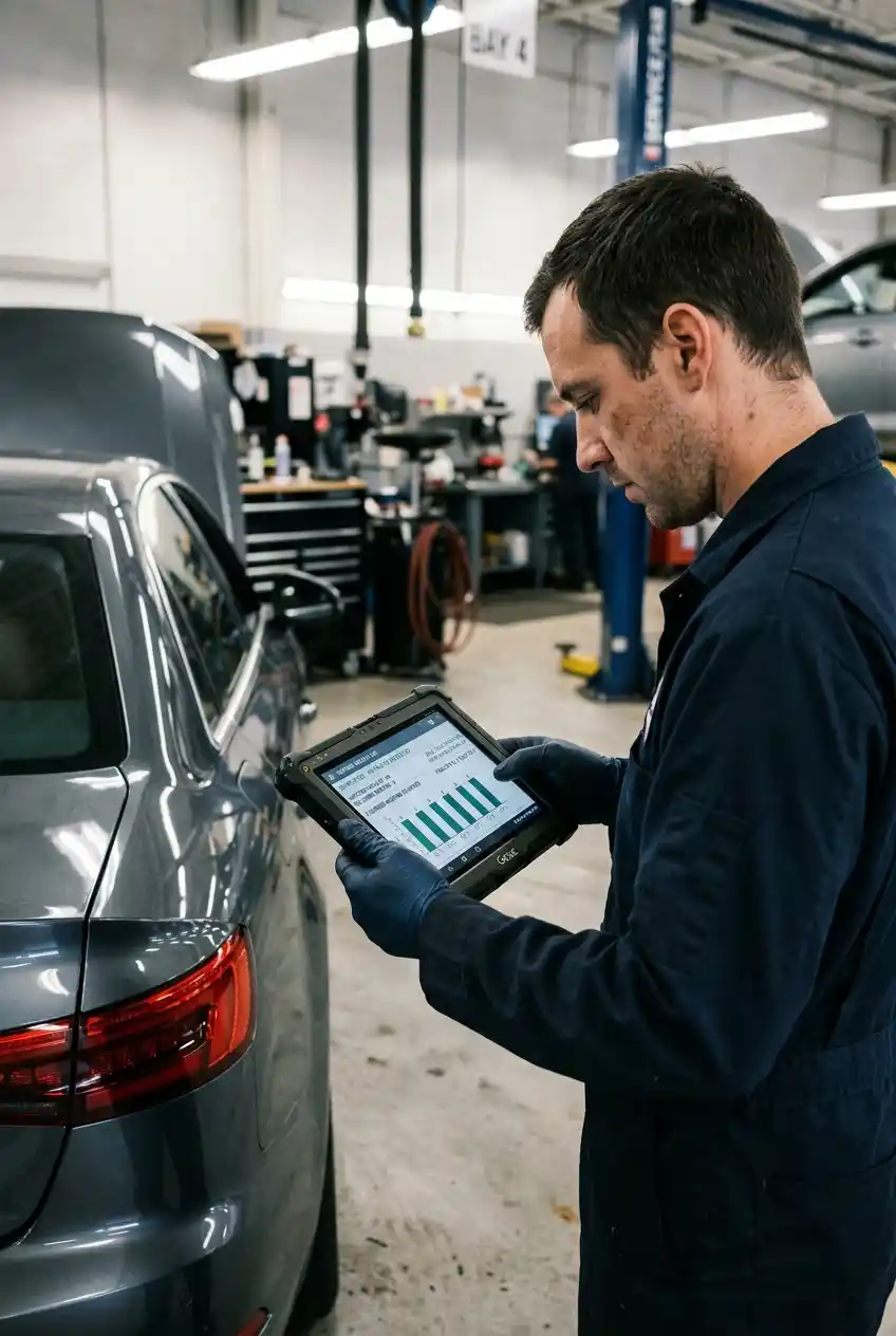 Audi spark plug service history verification