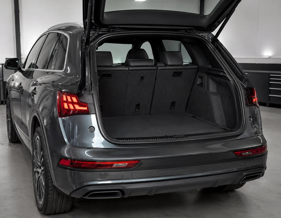 Audi SQ5 daily-use SUV cargo-area inspection