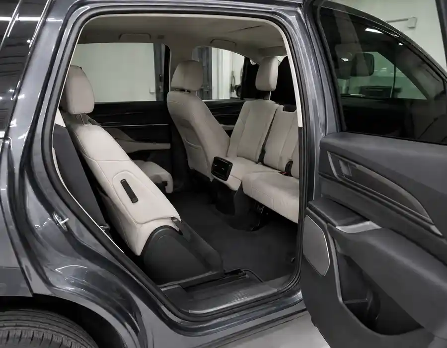 Audi SQ7 third-row seats and rear cabin functions being inspected