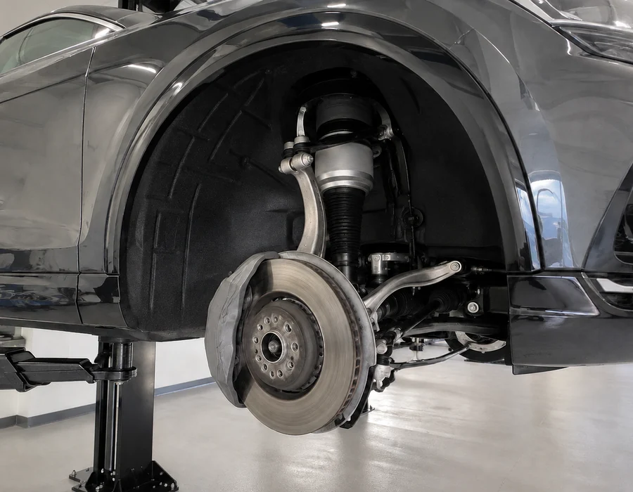 Audi SQ8 air suspension and steering height inspection