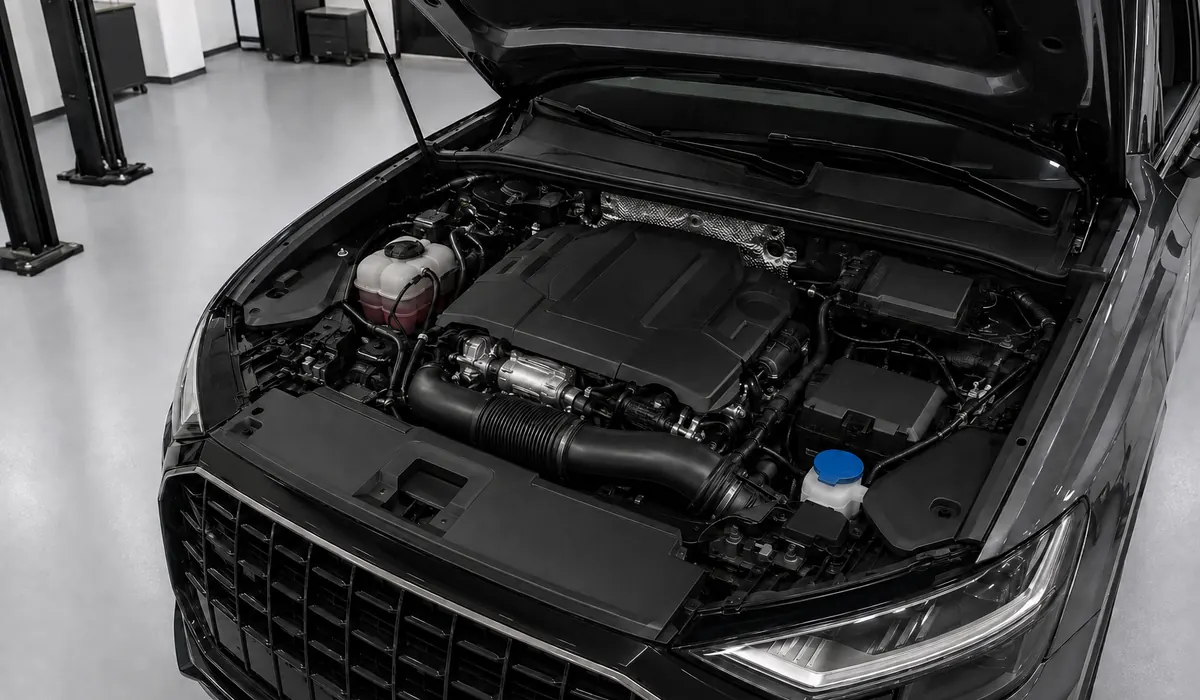 Audi SQ8 engine cooling and charge-air system inspection