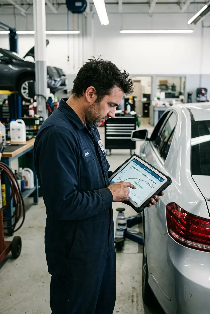 Digital verification report after Audi thermostat repair