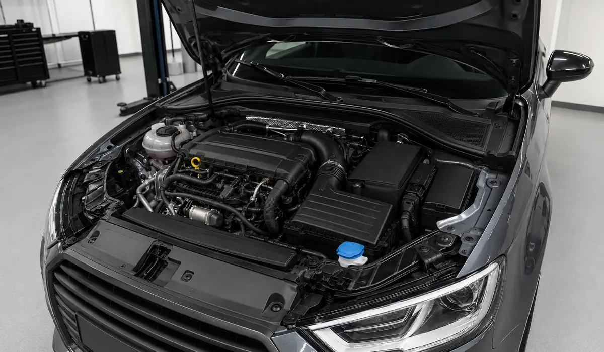 Audi TT RS installed performance hardware inspection for service planning
