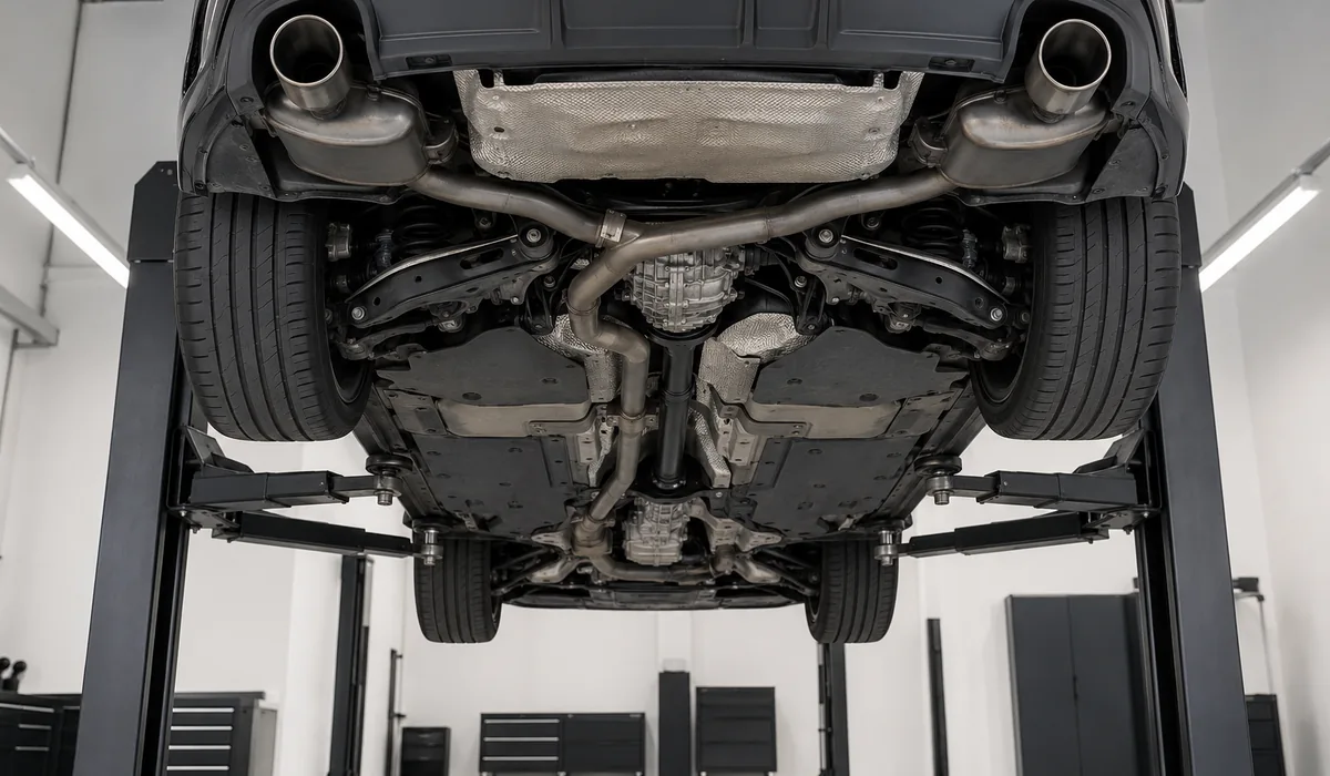 Audi TT RS quattro drivetrain and underbody inspection