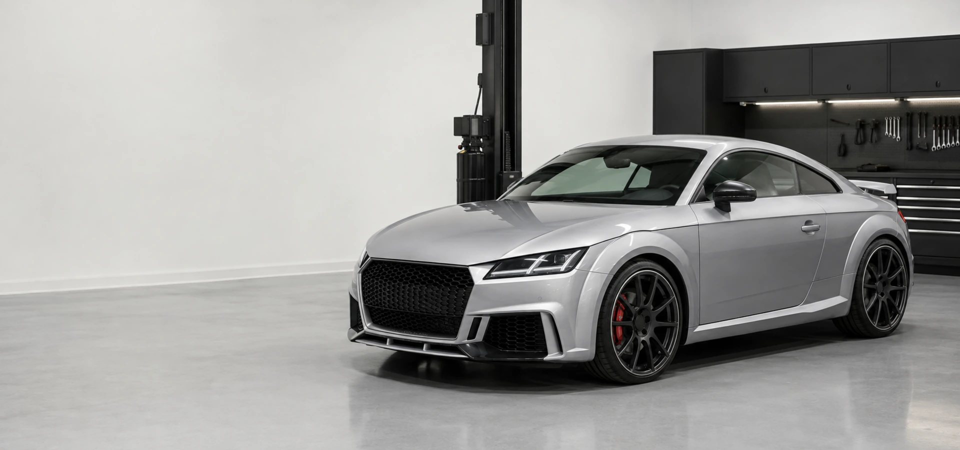 Audi TT RS five cylinder repair inspection in Dubai