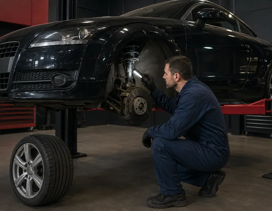 Audi TT symptom and suspension inspection for the next repair decision