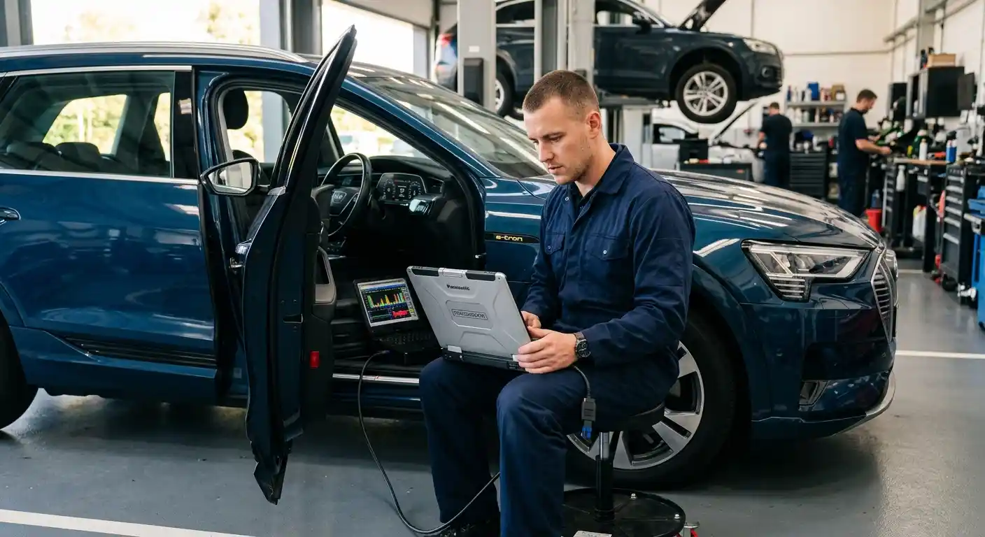 Audi Q6 e-tron software calibration and electronic system setup