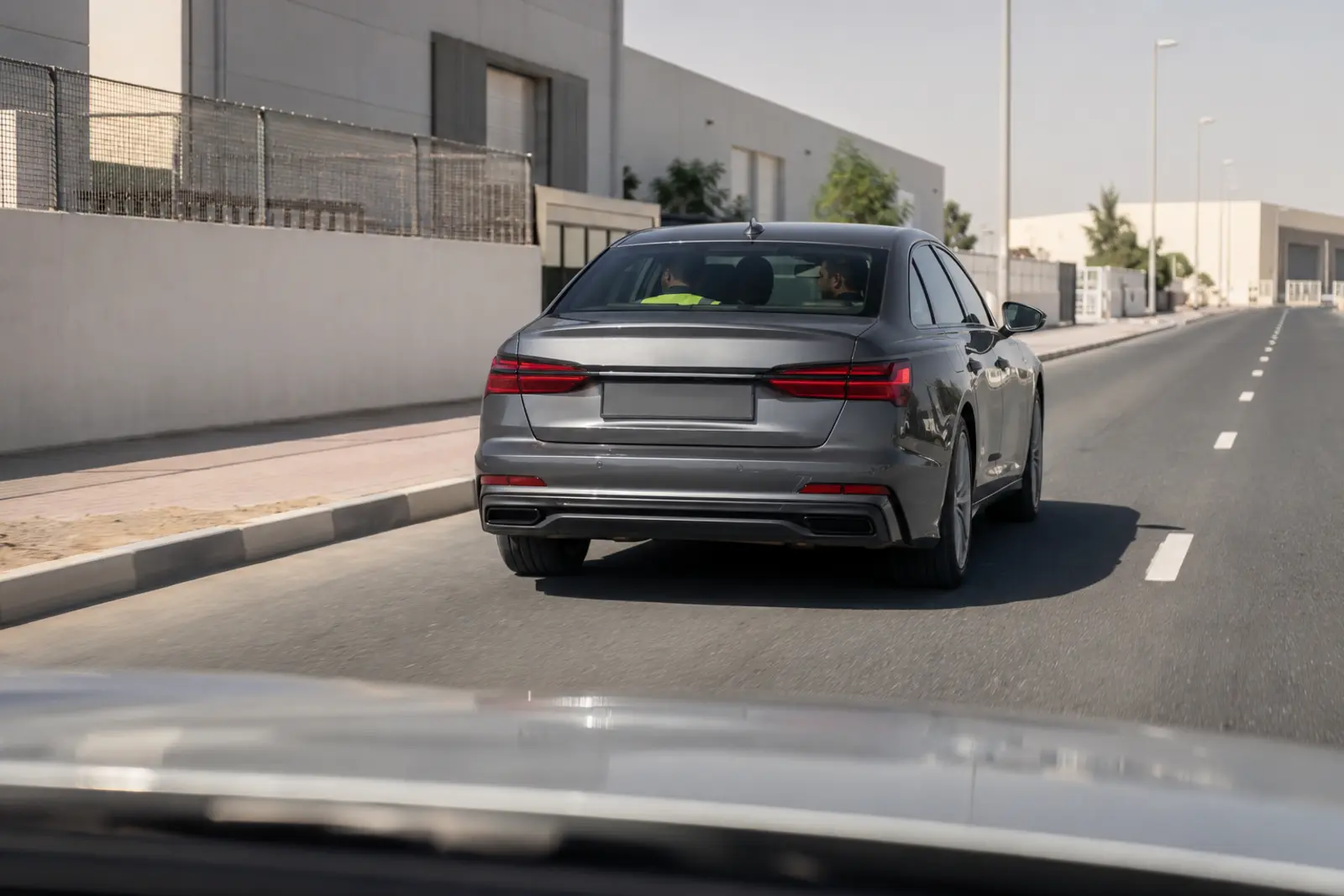 Illustrative controlled used Audi road test in Dubai